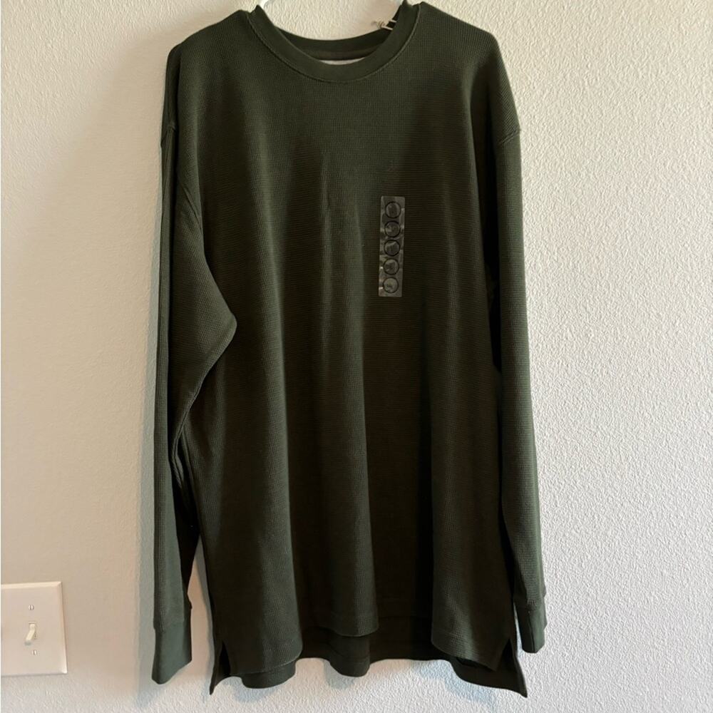 Duck Head Waffle Knit Pullover Shirt size Large NEW